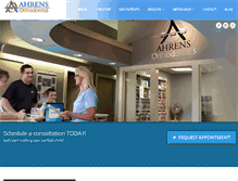 Tablet Screenshot of ahrensortho.com